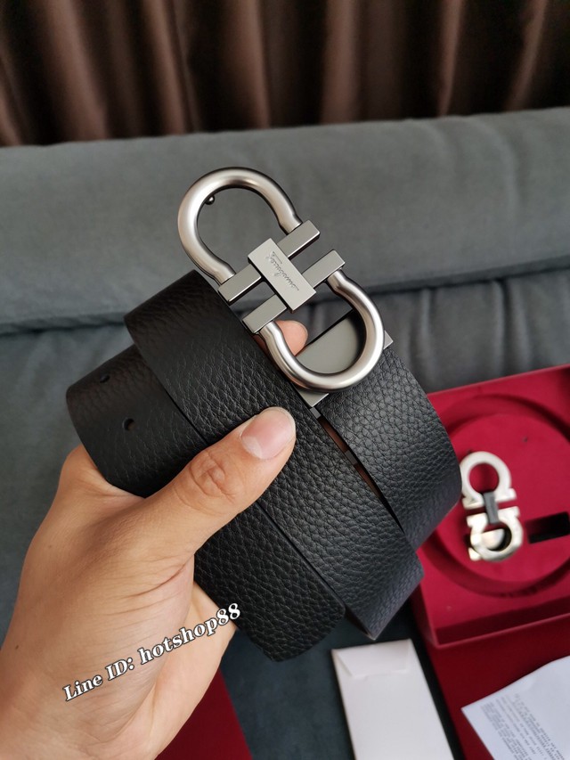 菲拉格慕男士皮帶 Ferragamo雙面牛皮腰帶  jjp1834